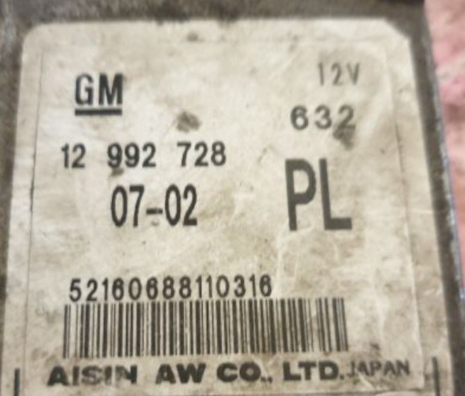 Opel Zafira B 1.9 CDTI Automata váltó vezérloő AF40 12992728 3. kép