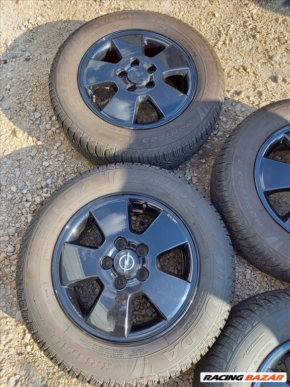 Opel 5x110 lyukosztású 15" újszerű alufelni, rajta 195/65 újszerű Fulda téli gumi sxx2 2. kép
