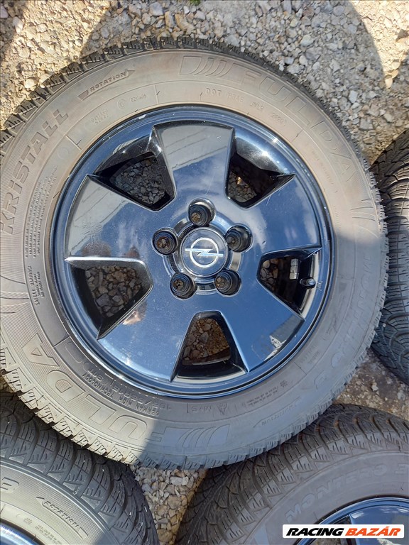 Opel 5x110 lyukosztású 15" újszerű alufelni, rajta 195/65 újszerű Fulda téli gumi sxx2 3. kép
