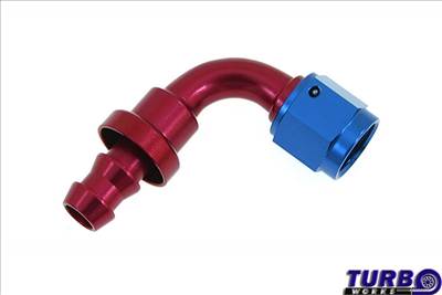 TURBOWORKS 90° AN6 Push-On alumínium csővég
