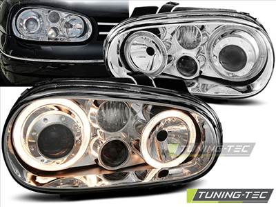 VW GOLF 4 09.97-09.03 ANGEL EYES CHROME Tuning-Tec Fényszóró