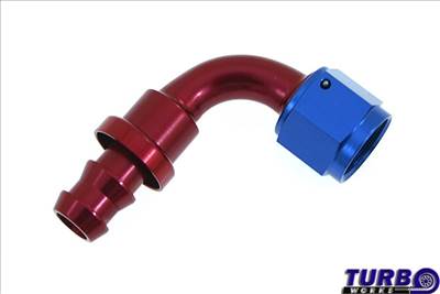 TurboWorks Push-On tömlővég 90° AN8