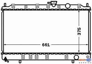 MITSUBISHI SPACE WAGON Vízhűtő. radiátor