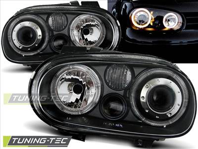 VW GOLF 4 09.97-09.03 ANGEL EYES BLACK Tuning-Tec Fényszóró