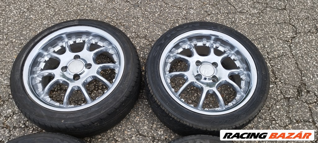  Volkswagen, Renault, Opel, Toyota stb 4x100 lyukosztású Keskin alufelni, 195/45 R15 nyári gumikkal 3. kép