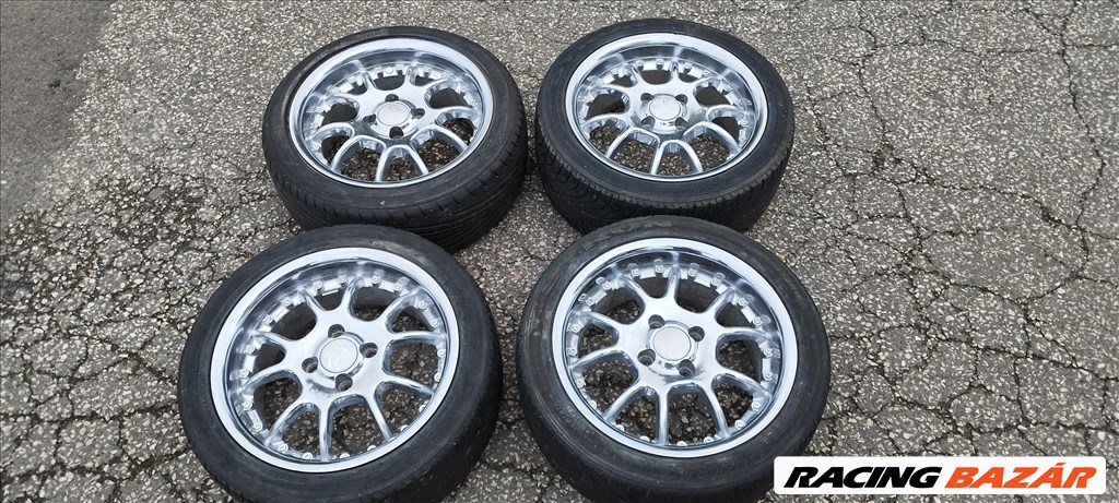  Volkswagen, Renault, Opel, Toyota stb 4x100 lyukosztású Keskin alufelni, 195/45 R15 nyári gumikkal 1. kép