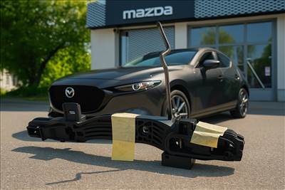 Mazda 3 (BM) jobb hátsó kilincsfészek rh4pomr8875