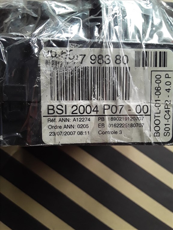 Citroen C3 1.6 HDI Motorvezérlő Szett 0281013868 3. kép