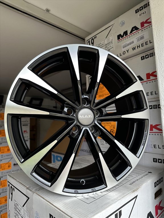 R18 5x100 (57,1) MAK MAIN BLACK MIRROR 7.5J ET49 új alufelnik felnik 3. kép