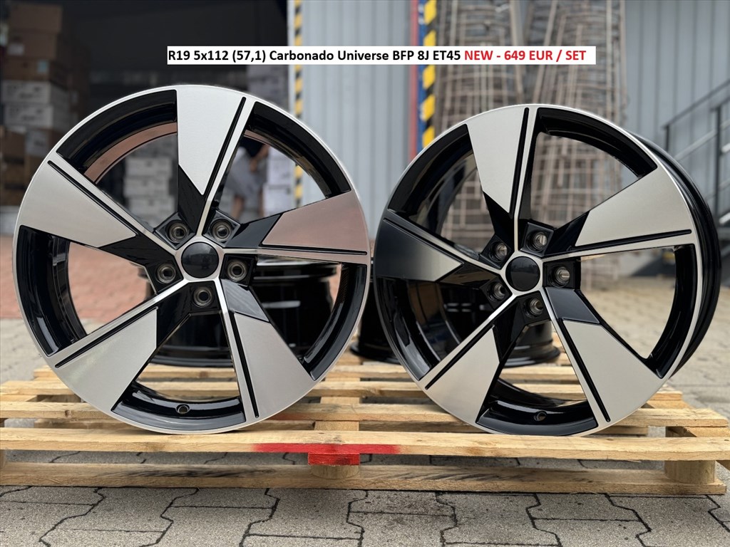 R19 5x112 (57,1) Carbonado Universe BFP 8J ET45  új alufelnik felnik alufelni felni 1. kép