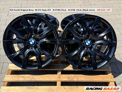 R19 5x120 Original Bmw  X6 E71 Style 257 - 9J ET48 (74,1) - 9J ET18  (72,6) gyári felnik