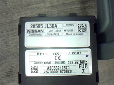 INFINITI G37 Cabrio Központizár vezérlő elektronika