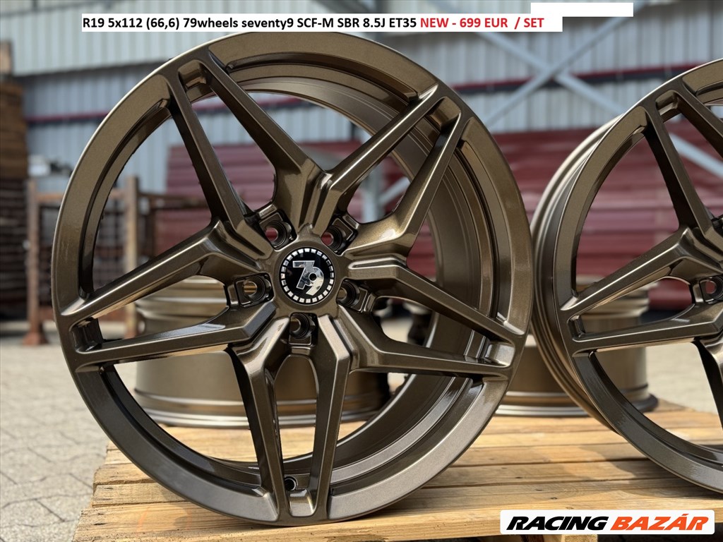 R19 5x112 (66,6) 79wheels seventy9 SCF-M SBR 8.5J ET35 új felnik, alufelnik 1. kép