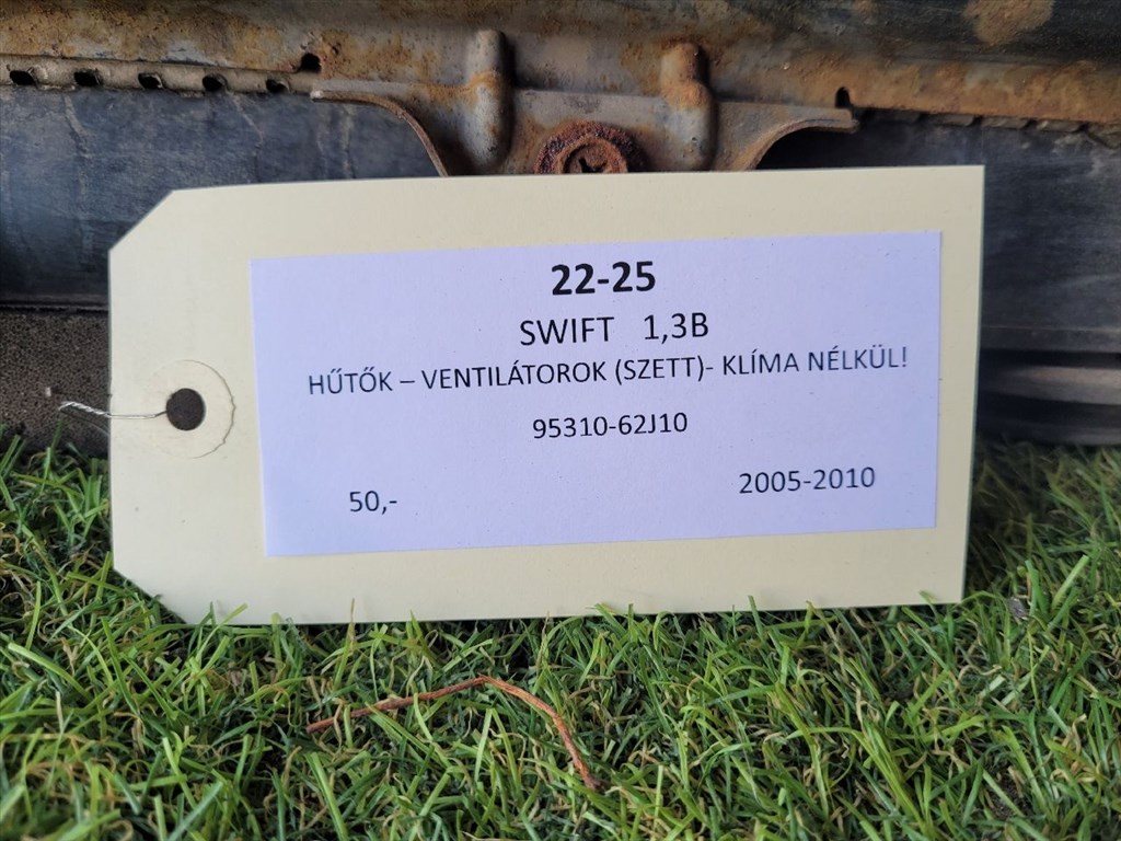 SUZUKI SWIFT III Hűtő Ventilátor(ok), Radiátor(ok) Szett 9531062J10 cz422007481 5. kép