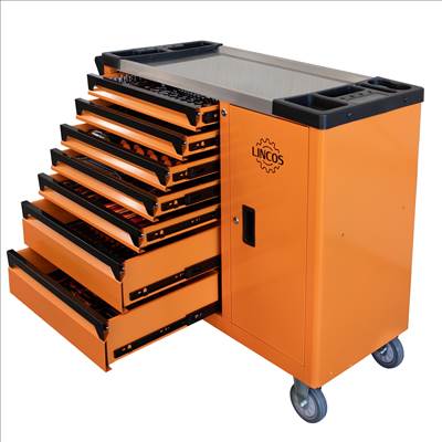 Lincos Szerszámos szekrény 7 fiókkal, 407 részes szerszámkészlet - DK-61407