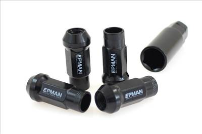 Epman JDM M12x1,25 fekete kerékanyacsomag