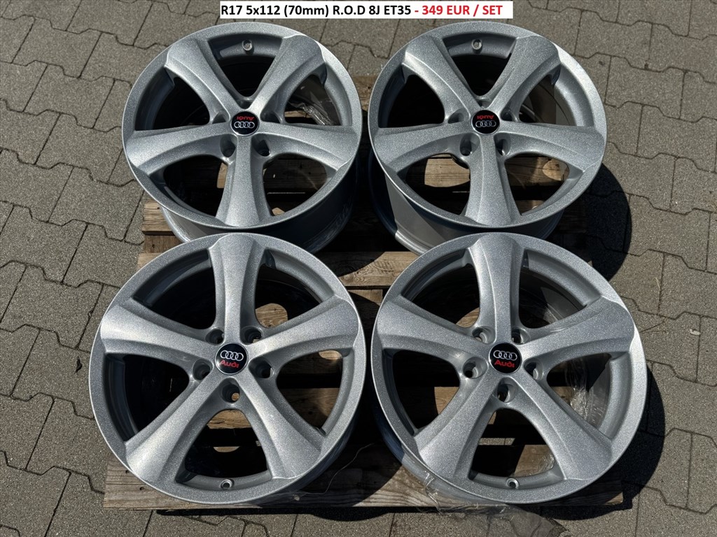 R17 5x112 (70mm) R.O.D 8J ET35 8x17 17" felnik alufelni audi a4 a6 stb 1. kép