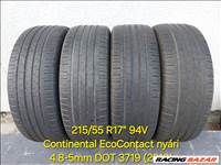 4db 215/55 R17" 94V Continental használt nyári gumi /DOT2019 ~5mm/