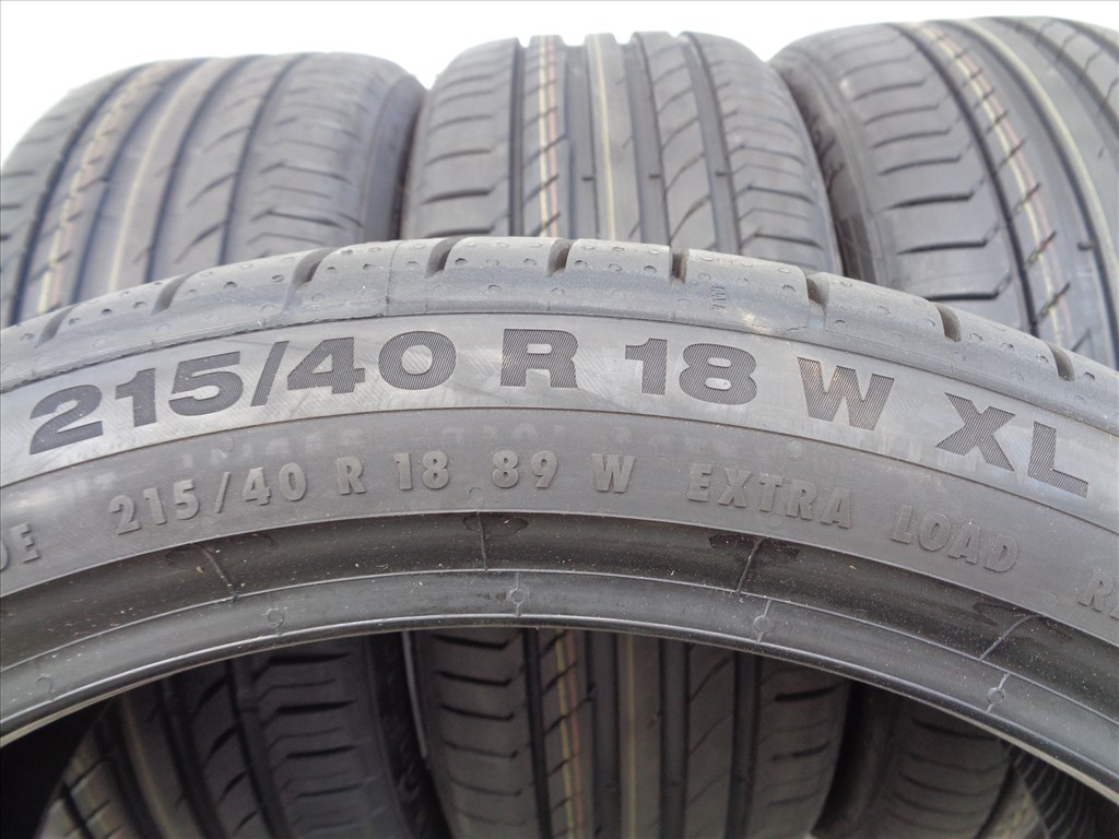 Új/Demo Continental 215/40R18 nyári gumi 2025-ös gyártású eladó.  7. kép