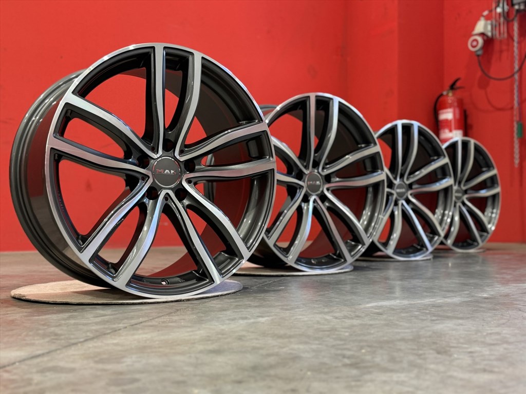 R18 5x112 (66.6) MAK FAHR GUN MET-MIRROR FACE 8J ET30  új felnik alufelnik 2. kép