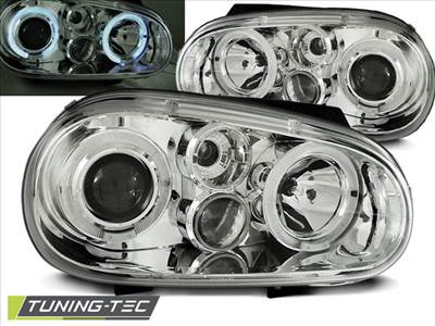 VW GOLF 4 09.97-09.03 ANGEL EYES CHROME Tuning-Tec Fényszóró