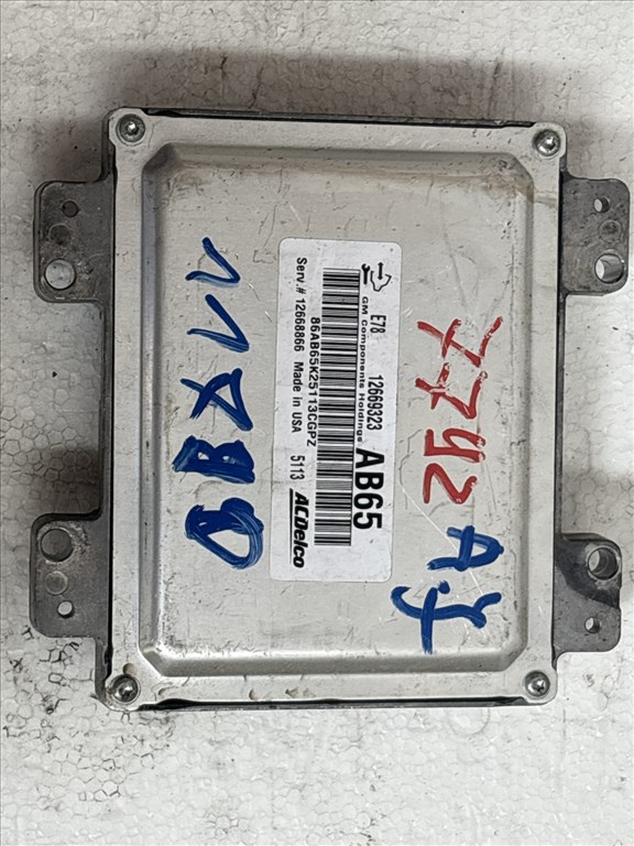 Opel Astra J 2009-2015 Motorvezérlő    1.4 TURBO 12669323 2. kép