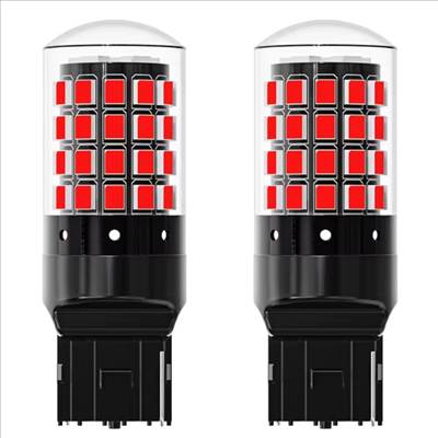 W21W 7440 T20 CANBUS PIROS LED féklámpa / helyzetjelző  izzó égő 12V 2db-os készlet✔️