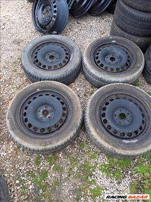 VW Audi Skoda 6,5x16 Lemezfelni 5x112 205/55R16 conti télivel Sxx2