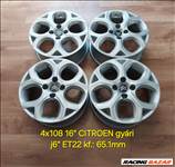4x108 16" Citroen DS3/C3 gyári alufelni garnitúra - új fényezéssel