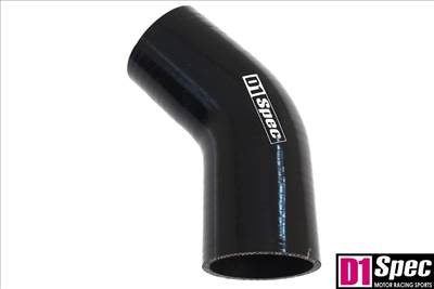 Szilikon könyök D1Spec Fekete 45 fok 63mm