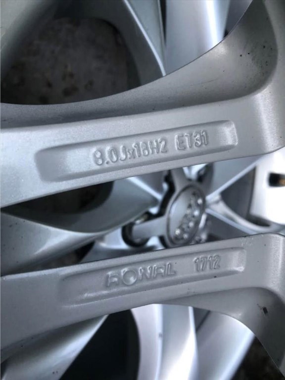 Audi gyári (Ronal) alufelni, 8x18, 5x112, 66.6, et31 3. kép