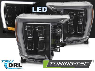 FORD F150 MK14 20-23 DRL Fekete LED Fényszóró