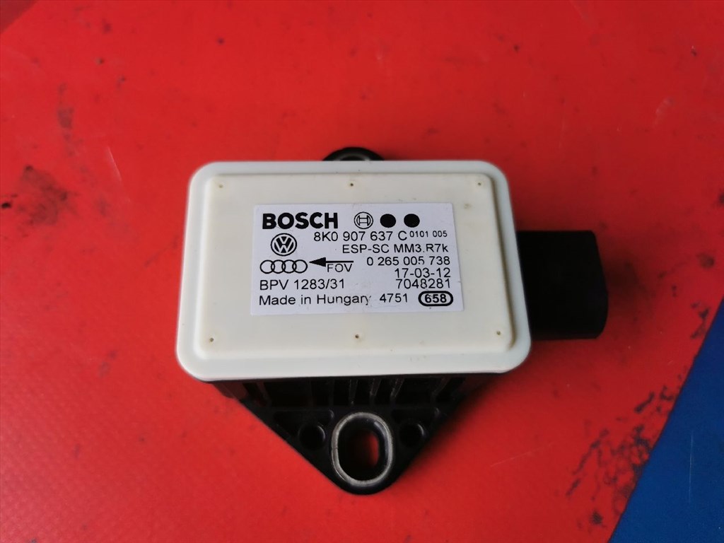 Audi A4 (B6/B7) AUDI A4 B7 Menetstabilizátor Elektronika 8k0907637c 1. kép