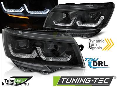 Volkswagen Transporter T6 VW T6.1 20- BLACK TUBE LIGHT LED SEQ DRL Tuning-Te