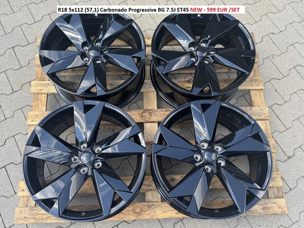 R18 5x112 (57,1) Carbonado Progressive BG 7.5J ET45 új alufelnik felnik 1. kép