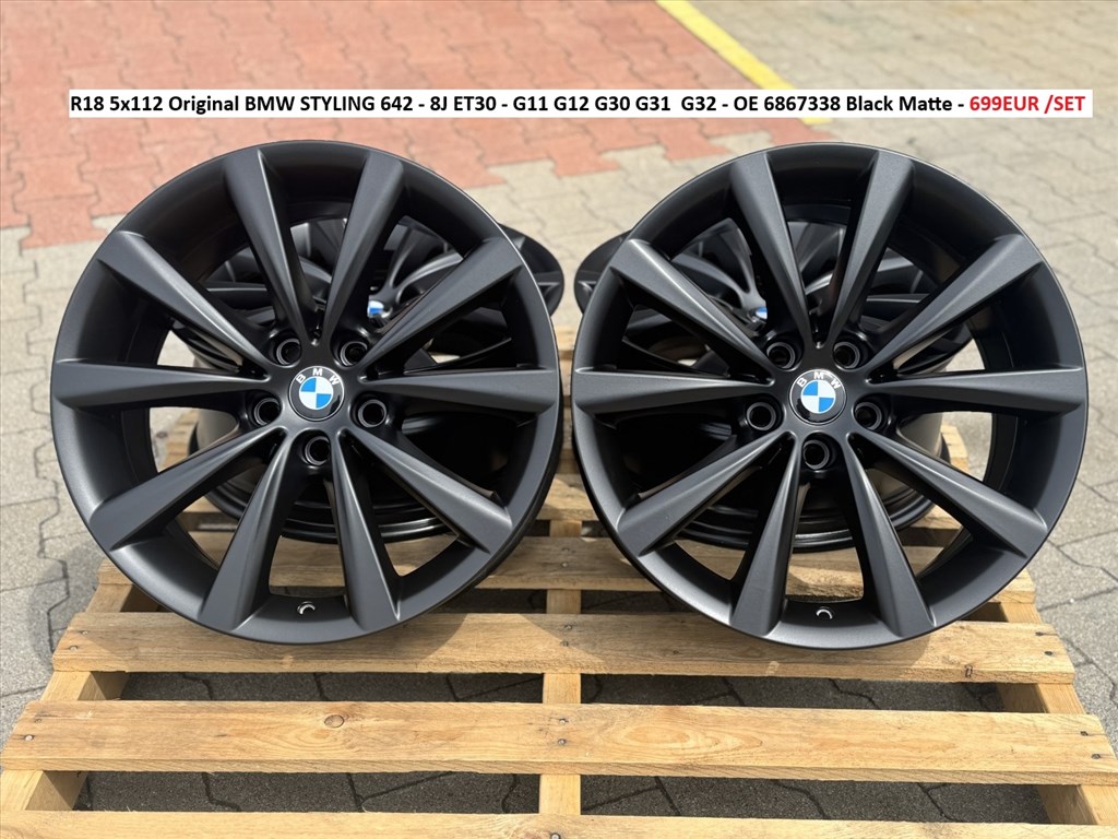 R18 5x112 Original BMW STYLING 642 - 8J ET30 - G11 G12 G30 G31  G32 alufelnik 1. kép