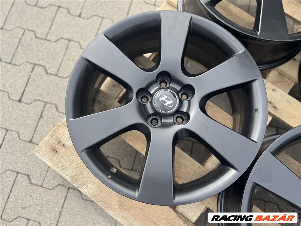 R18 5x114,3  Original Hyundai Santa Fe 7J  ET41 Black Matte gyári alufelnik felnik 2. kép