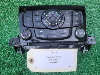 CHEVROLET CRUZE Rádió / CD 94563272 96948428