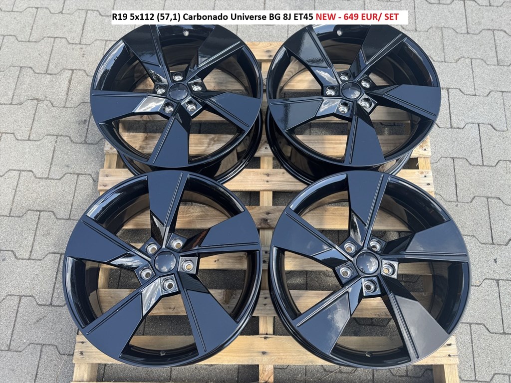 R19 5x112 (57,1) Carbonado Universe BG 8J ET45 új alufelnik skoda vw seat alufelnik felnik 1. kép