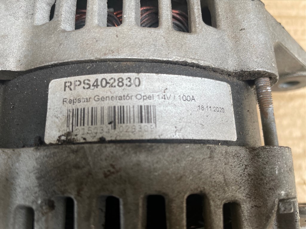 Opel Astra J 1.7 CDTI GENERÁTOR A17DTS 131le 5. kép