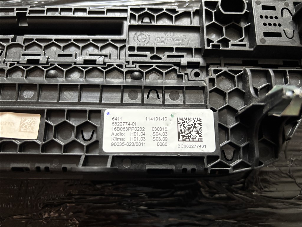 BMW 7-es sorozat G11/G12 fűtés klíma vezérlő panel 6822774 10. kép