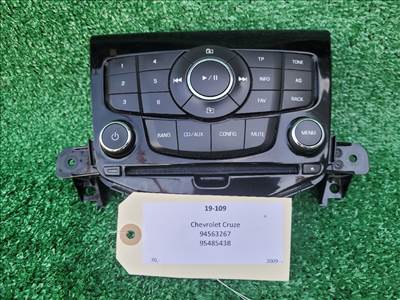 CHEVROLET CRUZE Rádió / CD 94563267 95485438