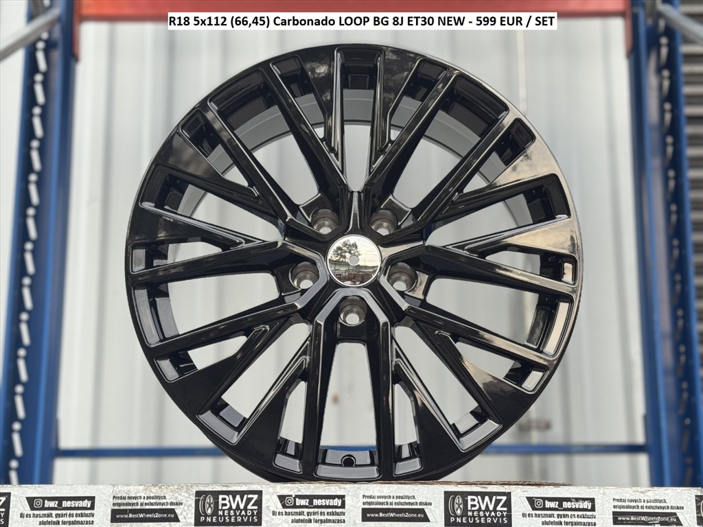R18 5x112 (66,45) Carbonado LOOP BG 8J ET30 új alufelnik audi vw stb 1. kép