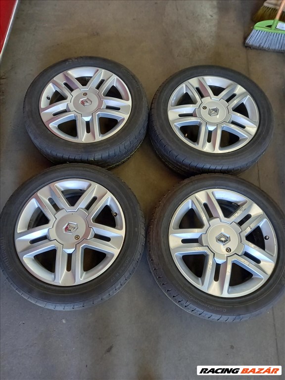 Renault Megan 4x100 lyukosztású 6.5x17" használt 205/55 használt Continental nyári gumi sxx2  1. kép