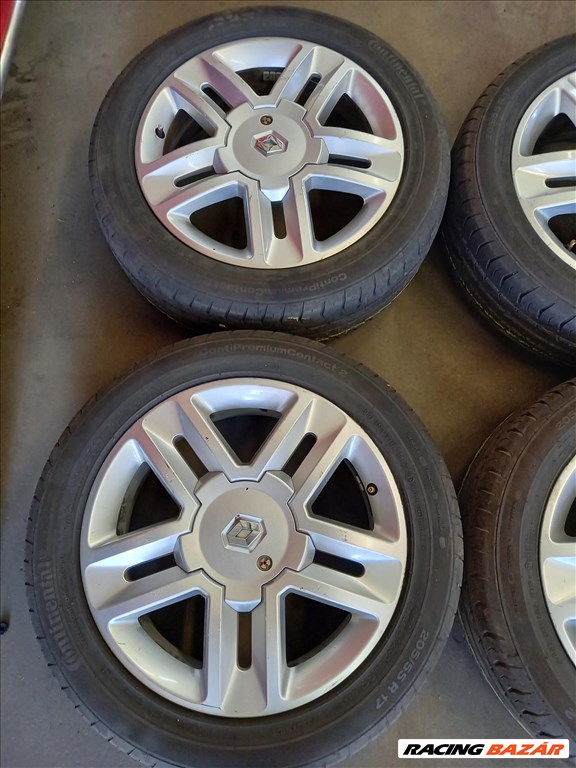 Renault Megan 4x100 lyukosztású 6.5x17" használt 205/55 használt Continental nyári gumi sxx2  2. kép