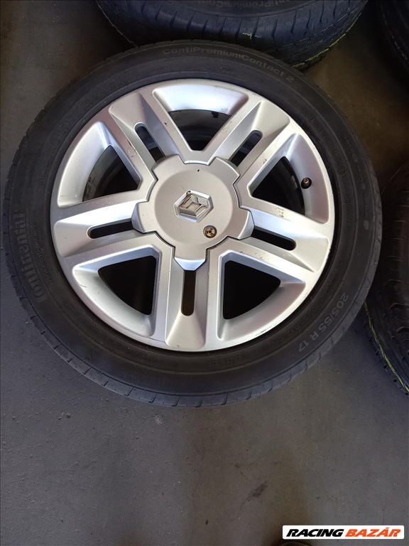 Renault Megan 4x100 lyukosztású 6.5x17" használt 205/55 használt Continental nyári gumi sxx2  3. kép