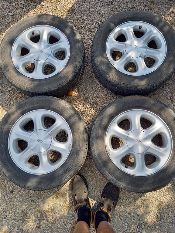 Ford Scorpio 5x112 lyukosztású 6x15" újszerű (gyári felni) alufelni, 205/60  Dunlop nyári gumi sxx3 1. kép