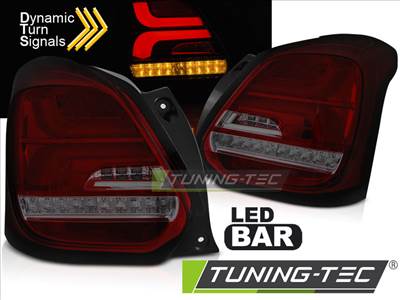 SUZUKI SWIFT VI 17- RED SMOKE LED Tuning-Tec Hátsó Lámpa