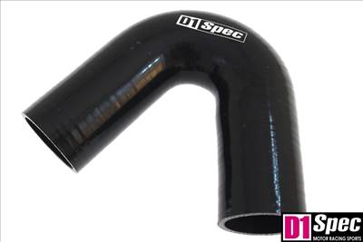 Szilikon könyök D1Spec Fekete 135 fok 51mm
