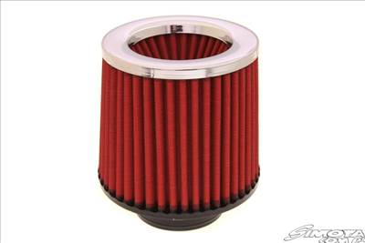 Simota JAU-X02103-05 kúpos sport légszűrő H:130mm Átmérő:80-89mm Piros